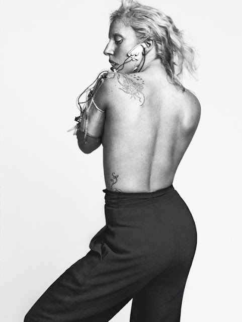 L'Uomo Vogue January 2012 : Lady Gaga