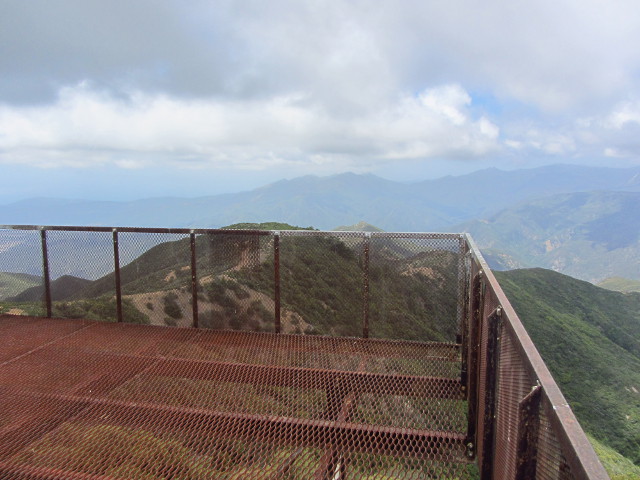 hanging out on top of the lookout