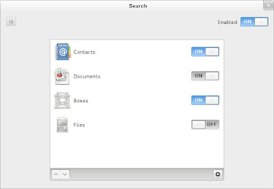 GNOME 3.7.2, segunda beta de GNOME 3.8: configura las búsquedas globales