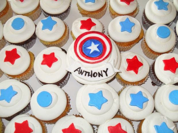 Captain America Birthday Cakes