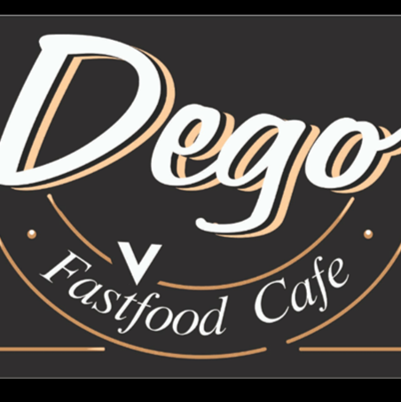 DegoFastfood V cafe logo