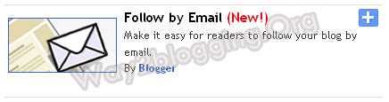 Làm theo của Widget Email Blogger chính thức phát hành