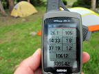 GPS stats and end of hike