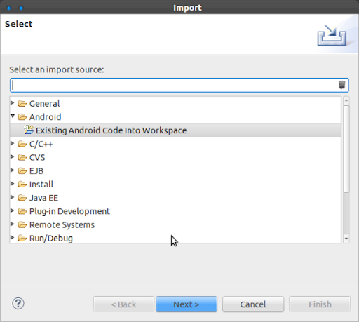 Eclipse - Import Android Project