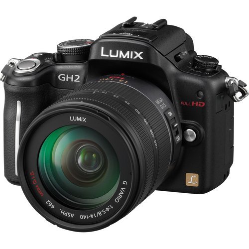 Panasonic Lumix DMC-GH2 16.05 MP Live MOS Interchangeable Lens Camera with 3-inch Free-Angle Touch Screen LCD and 14-140mm HD Hybrid Lens (Black)