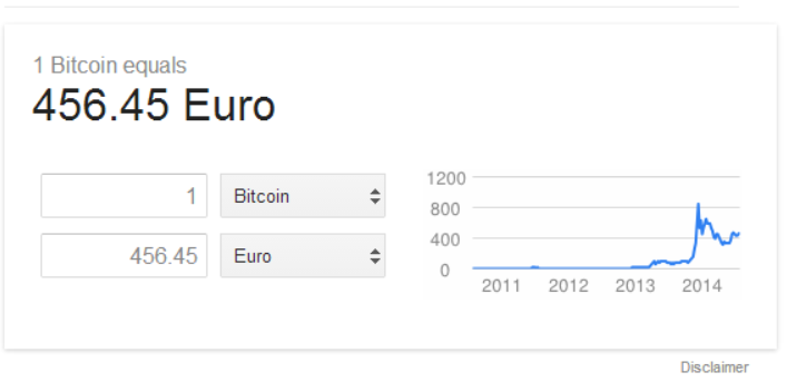 Converti 1 Bitcoin in Euro - XBT in EUR
