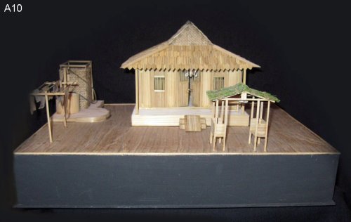 pusat kerajinan  solo  Kerajinan  Miniatur Limbah Bambu 