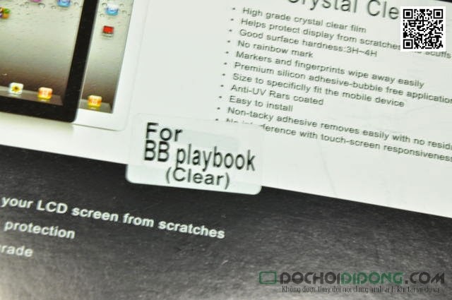 Miếng dán màn hình Blackberry Playbook loại trong