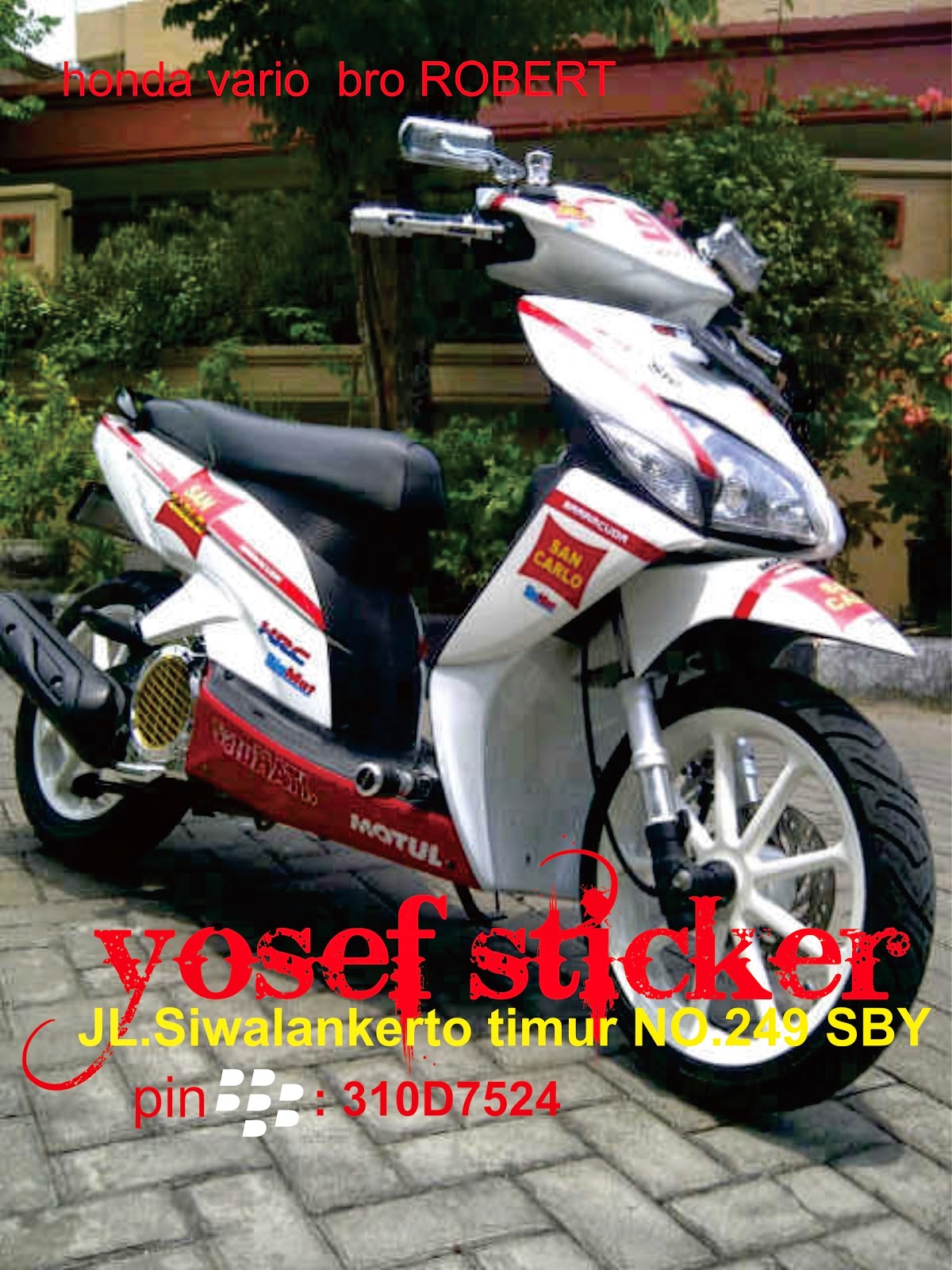 modifikasi stiker honda beat