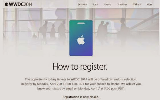  Apple WWDC大會門票改為抽籤制