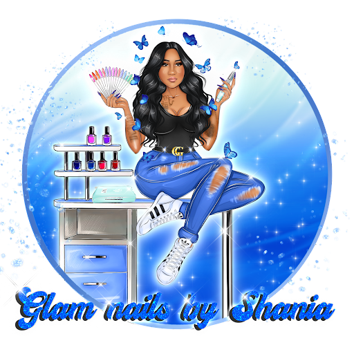 Glam nails by shania logo