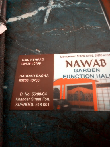 Nawab Function Hall, Khander St, N R Peta, Kurnool, Andhra Pradesh 518001, India, Wedding_Venue, state AP