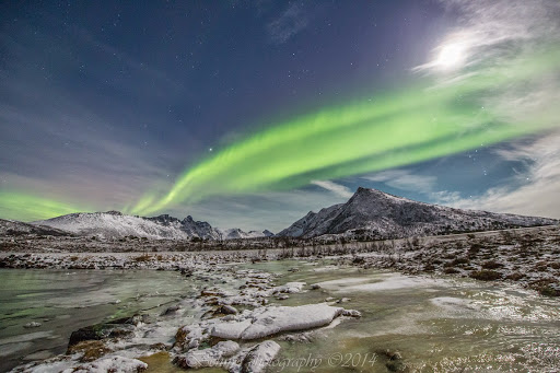 Northern lights, north of the Arctic Circle, Norway. Photographer Benny Høynes 