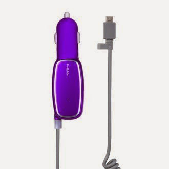  T-Mobile MicroUSB Car Charger (Purple)