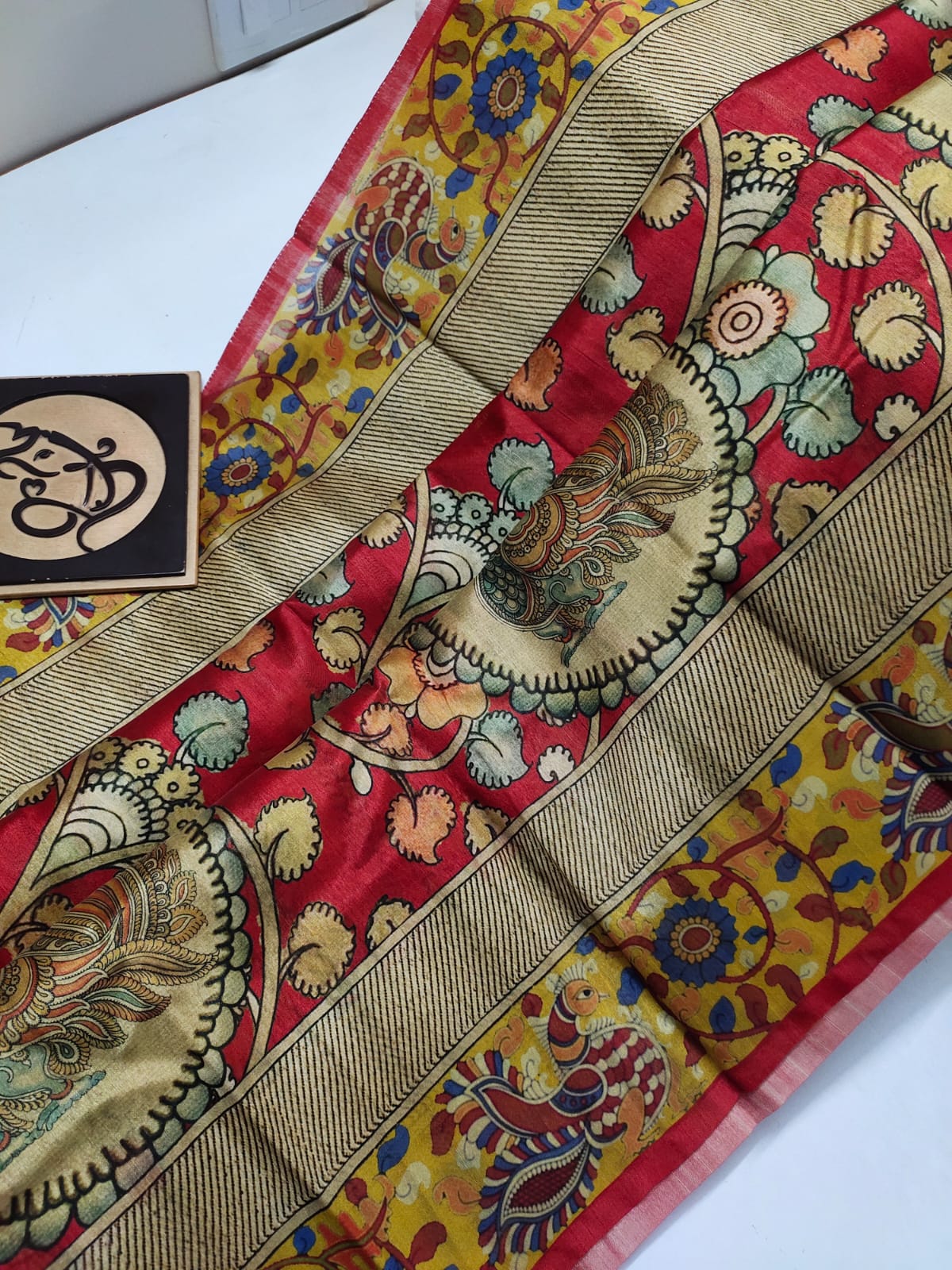 Beneras fancy beautiful kalamkari digital print sarees