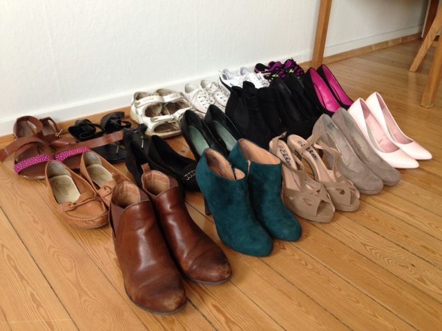 The Curious Klutz: Renate's closet diaries #1 Shoe collection.