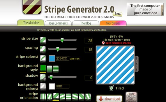 StripeGenerator: Generador de fondos para tus imagenes
