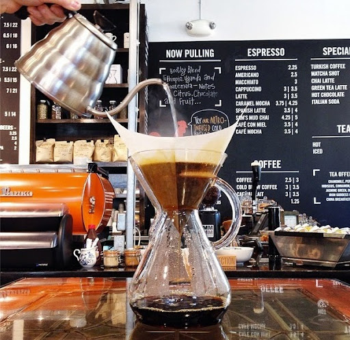 Coffee pour, Babo. From Ann Arbor: Best Places to Eat Like a Hipster