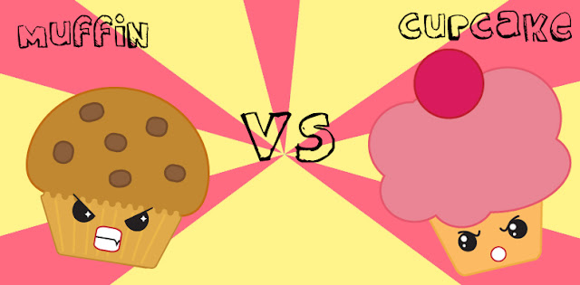 are Muffins+vs+cupcakes