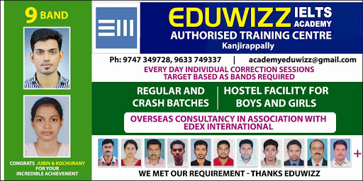 EDUWIZZ ACADEMY, EDUWIZZ ACADEMY,2nd FLOOR,KATTUPARA BUILDING, KE Road, Kanjirappally, Kerala 686507, India, Training_Centre, state KL