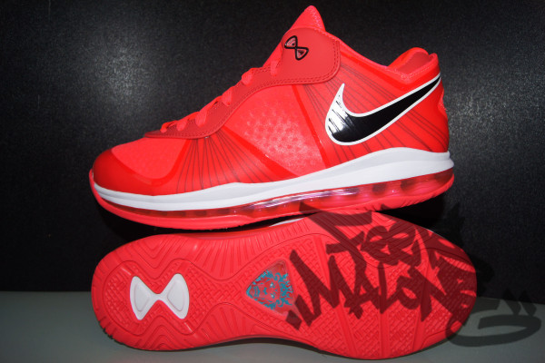 Solar Red Nike LeBron 8 Low Sample Without Black Outsole
