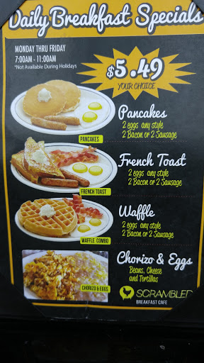 Breakfast Restaurant «Scrambled breakfast cafe / Baby Bros pizza & wings», reviews and photos, 5095 Pacific Coast Hwy, Long Beach, CA 90804, USA