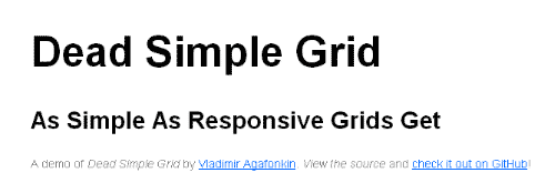 Dead Simple Grid 