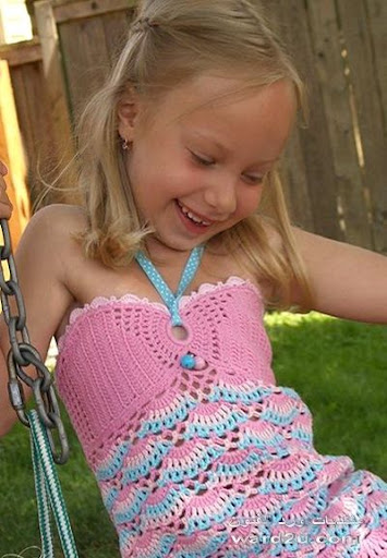 Crochet / pretty fashion for small girls - أزياء كروشيه حلوة كتير للبنوتات   582-%3Ca%20href=