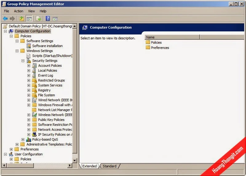 Group Policy Object và các ví dụ về GPO