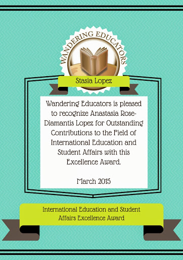 International Education and Student Affairs Excellence Award: Anastasia Rose-Diamantis Lopez