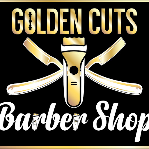 Golden Cuts barber shop logo