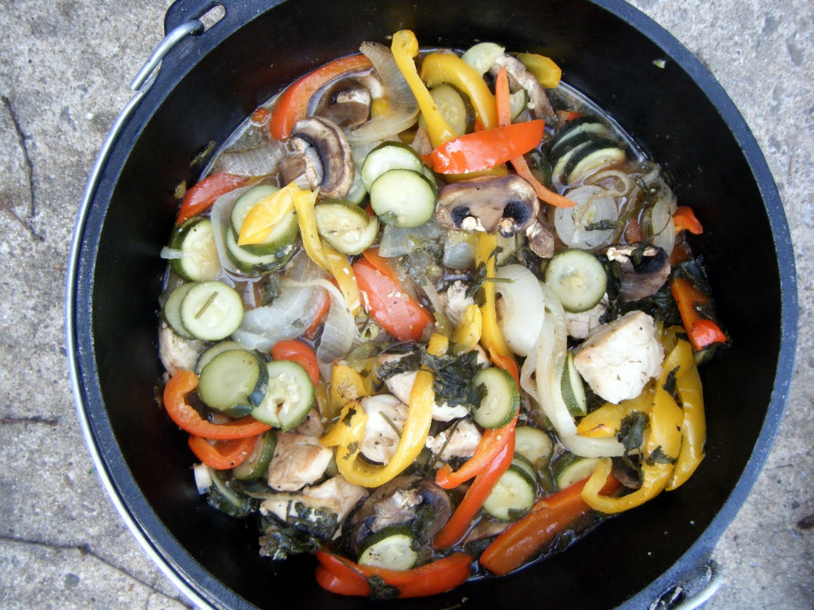 Your Hometown Hiker Dutch Oven Chicken Fajitas