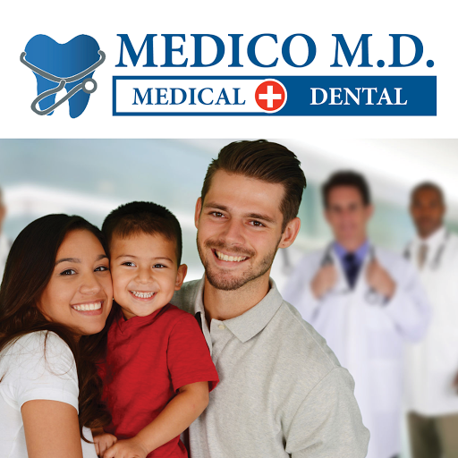 Medico M.D. Medical and Dental logo