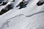 Avalanche Haute Maurienne, secteur Pointe de Méan Martin, Croix de Dom Jean Maurice - Roche Noire - Photo 2 - © Duclos Alain