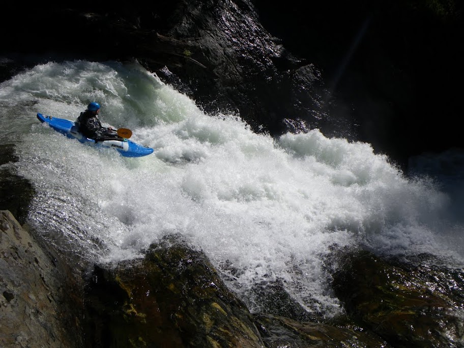 Ben Ledewitz running Kimshew Falls, Big Kimshew Creek