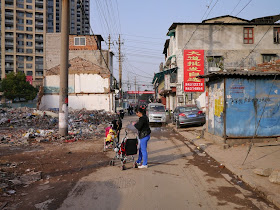 women with babies in strollers at Beizheng Street in Changsha