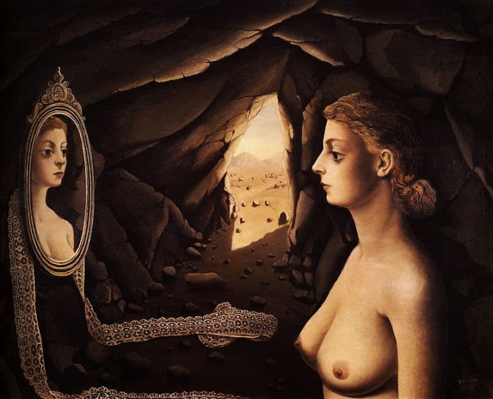 Paul Delvaux - Woman in a Cave, 1936