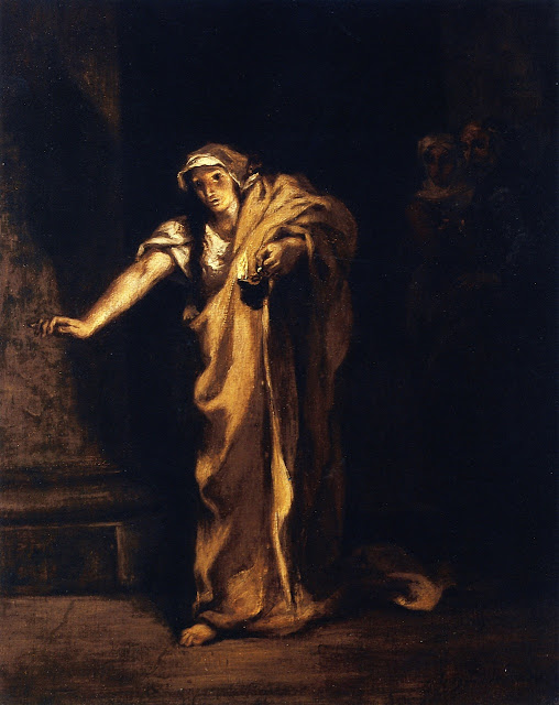 Eugène Delacroix - Lady Macbeth Sleepwalking