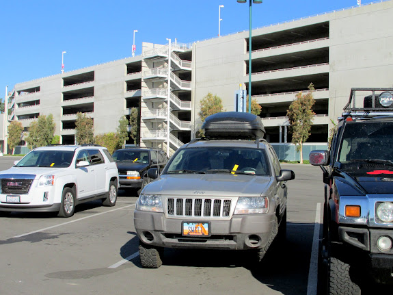 Jeep at the Disneyland parking lot
