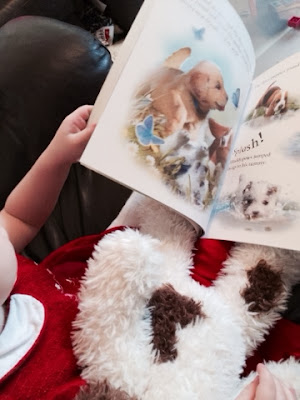 Blake and Maegan Clement reading Muddypaws New Friends by Steve Smallman and Simon Mendez