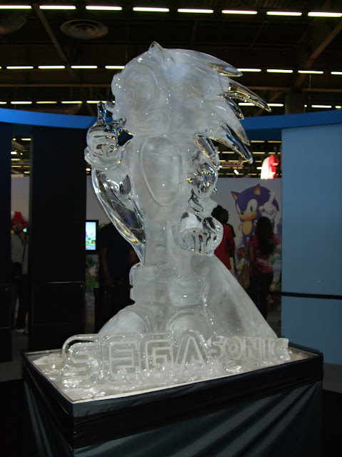 Sculpture de glace Sonic