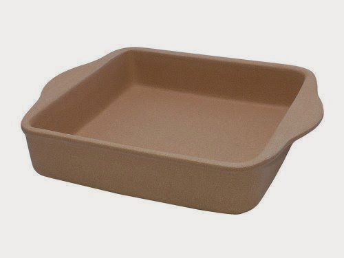  Rada Cutlery Stoneware Square Baking Pan, 8 x 8 Inch, Made in USA
