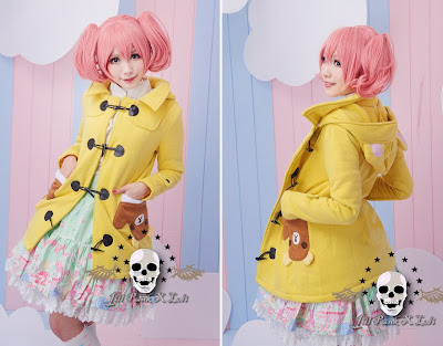 kuning, coklat, Rilakkuma Toggle, fleece, Hoodie, hoodie korea murah, korea, murah, warna, Pre Order, fashion korea, hoodie lucu