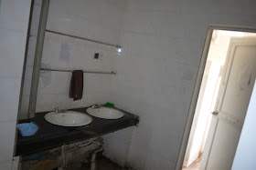 shared bathroom in a female dormitory at Central South University of Forestry and Technology in Changsha, China.
