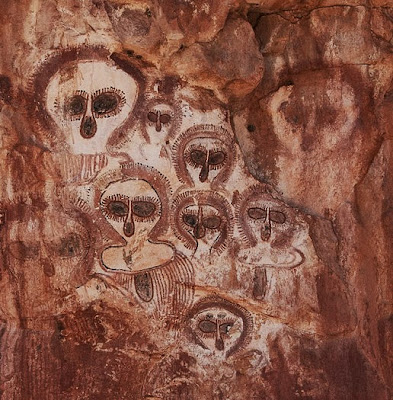 Aboriginal pictographs in Wunnumurra Gorge, Barnett River, Kimberley, Western Australia