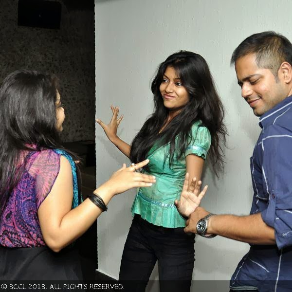 Sunita, Bidita and Dipanjan during a party at Underground. 