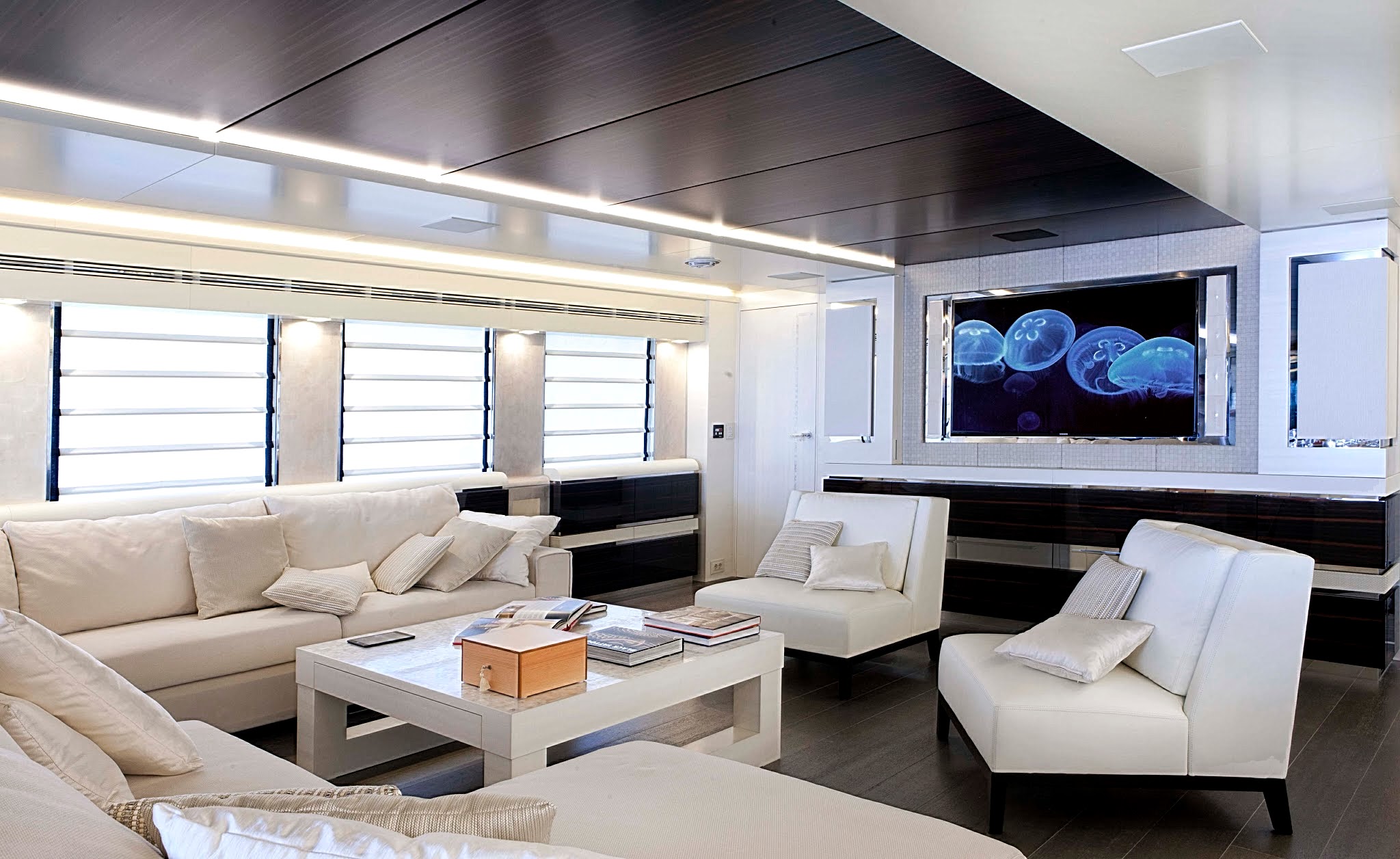The Beautiful Interior Of Superyacht Keyla Keyla Is A 453 Metres