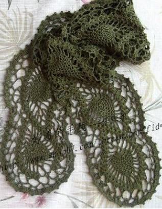 موسوعة كوفيات الكروشية (crochet scarfs ) بالباترون 22