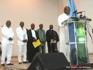 Des représentants de confessions religieuses le 21/09/2012 à Kinshasa, lors de la célébration de la journée internationale de la paix. Radio Okapi/ Ph. John Bompengo