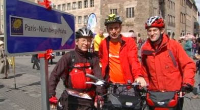 Max, Chris und Günter beim Start in Nürnberg